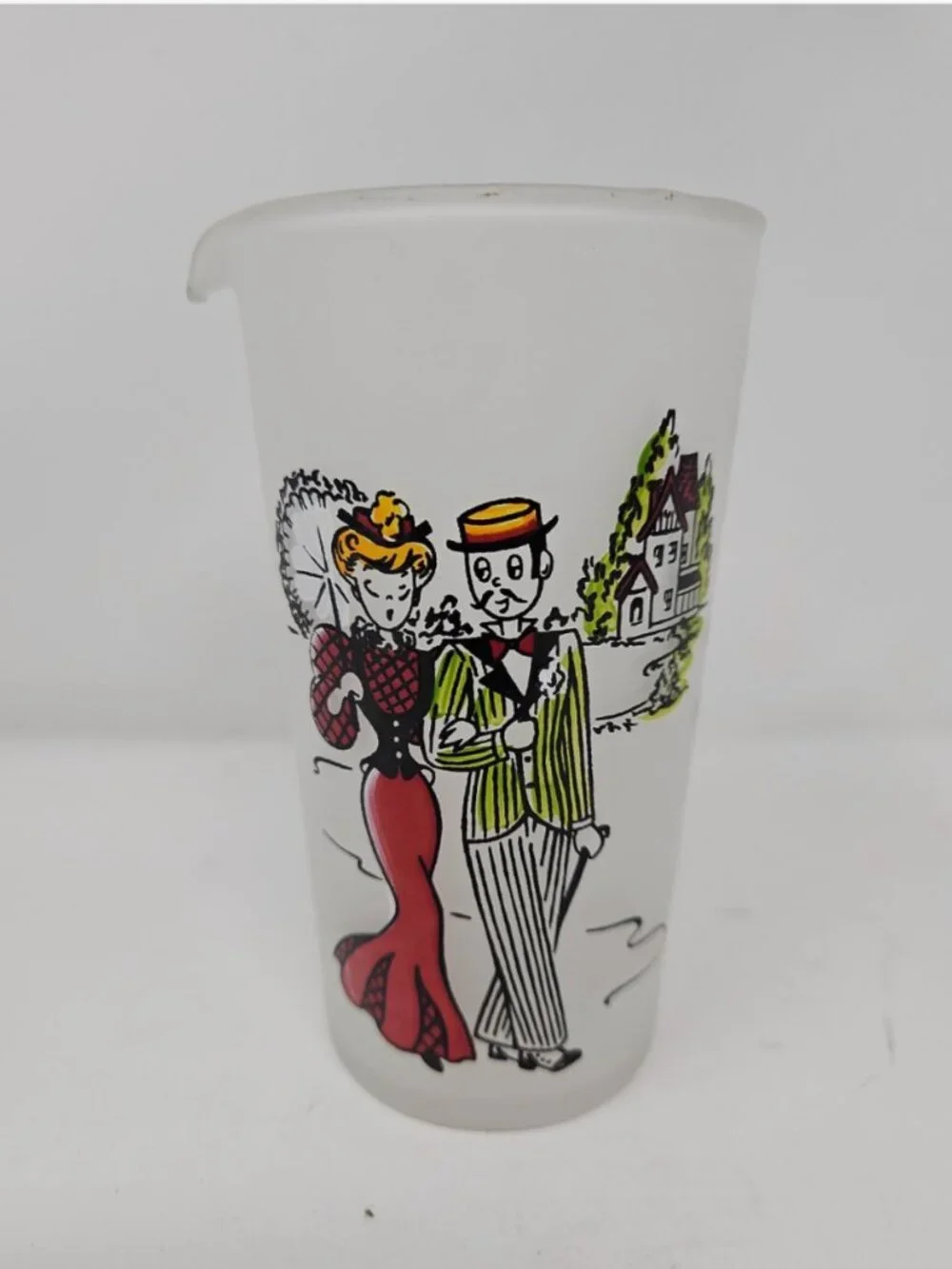 Vintage 1950s Gay Fad Cocktail Recipe Mixology Glass Shaker Martini Manhattan
